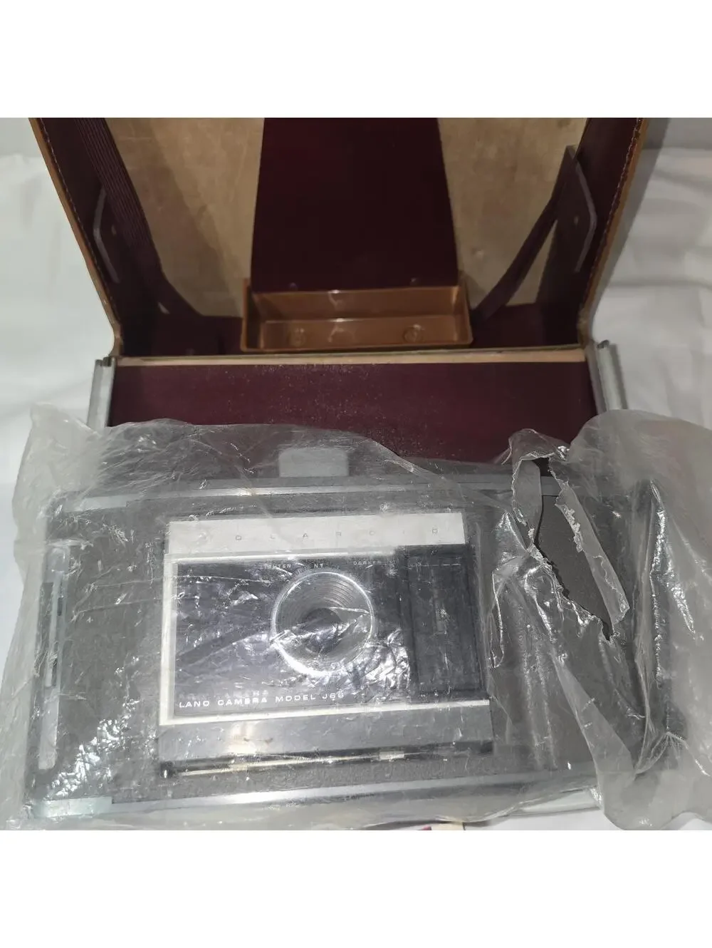 Vintage Polaroid Model J66 Electric Eye Land Camera Kit w/ Original Box & Case
